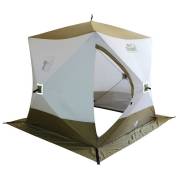 Палатка зимняя Следопыт Premium куб 3 слоя 1,8х1,8м белый-олива