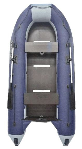 Лодка Муссон 3400 СК серый-синий