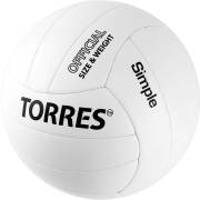 Мяч волейбольный Torres Simple белый-черный