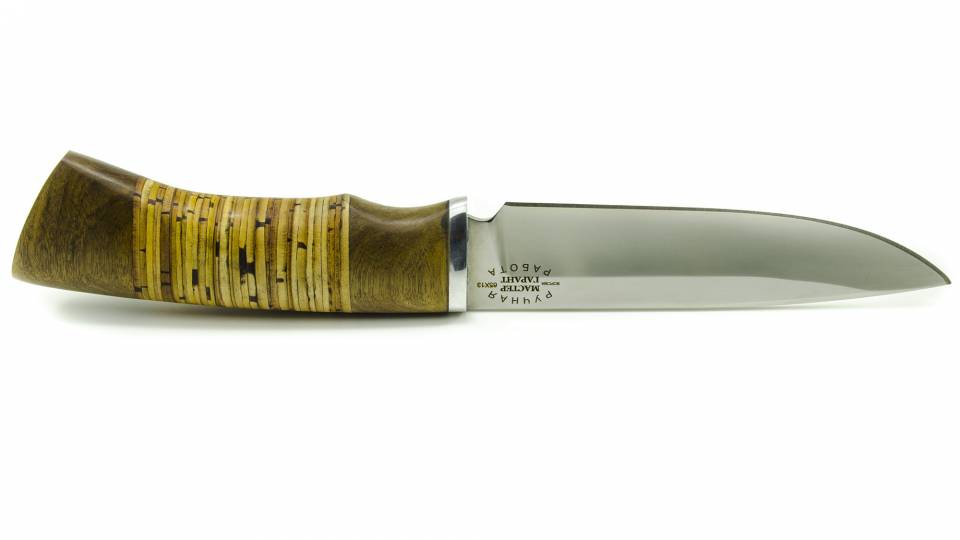 Нож "Мастер-гарант" Тайфун 65Х13 Береста