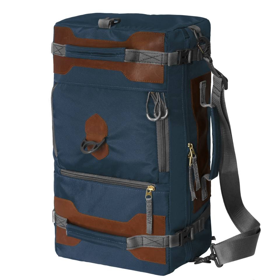 Сумка-рюкзак Aquatic с кожанными накладками синяя