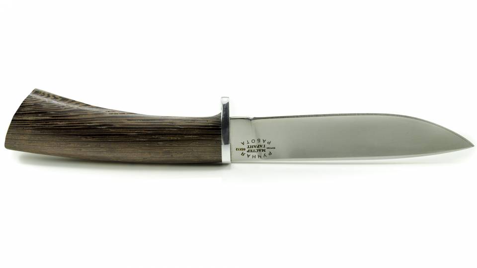 Нож "Мастер-гарант" Охотник-2 65Х13 Черное дерево