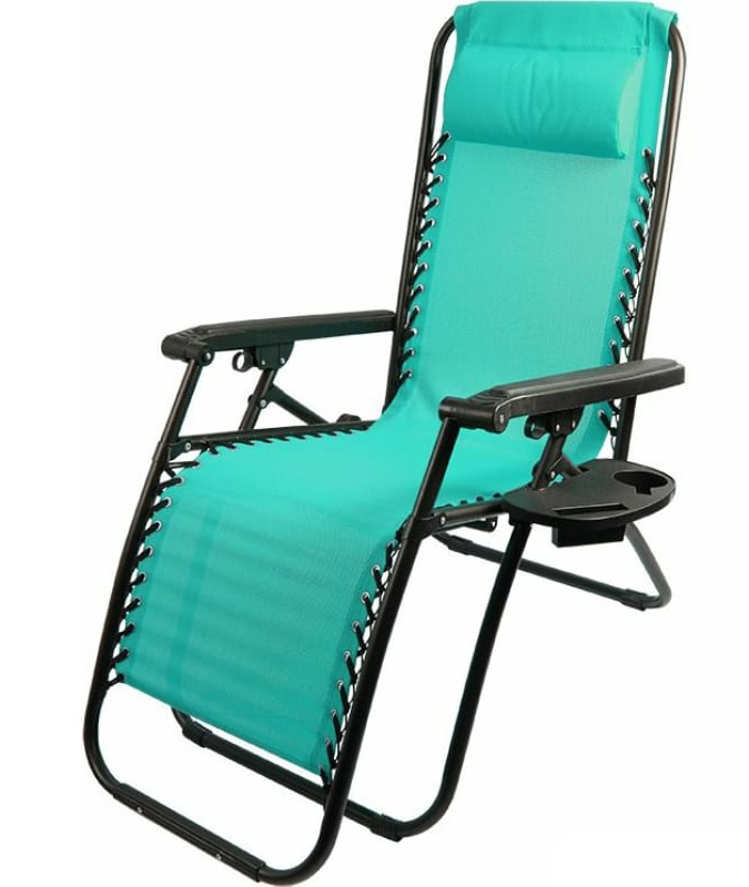 Кресло-шезлонг складное Ecos Люкс СНО-137-14 мятный