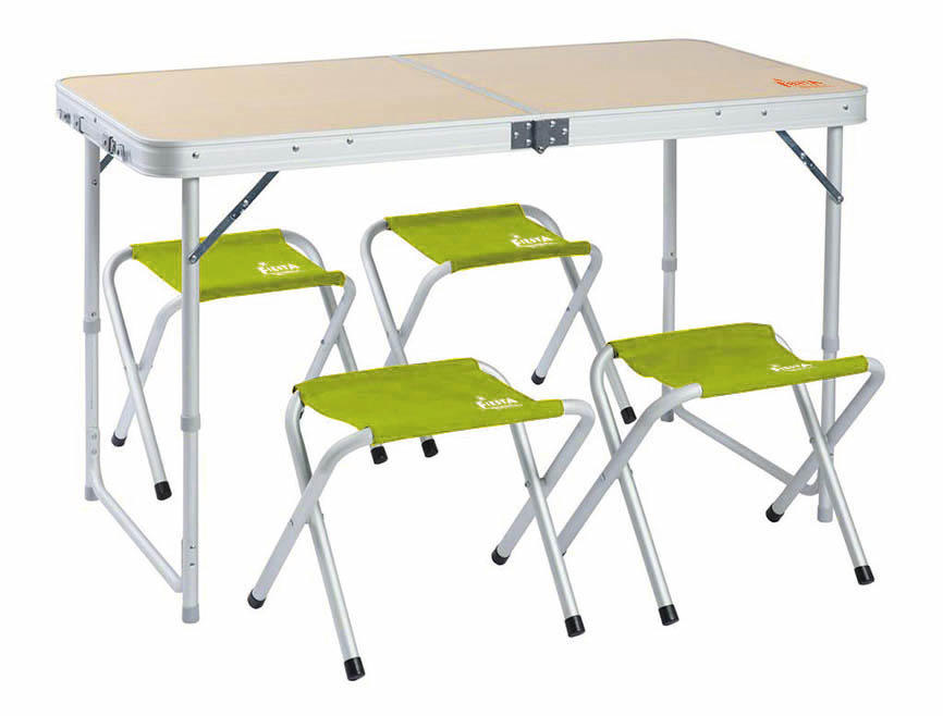 Комплект мебели Fiesta Convert (стол + 4 стула) зеленый