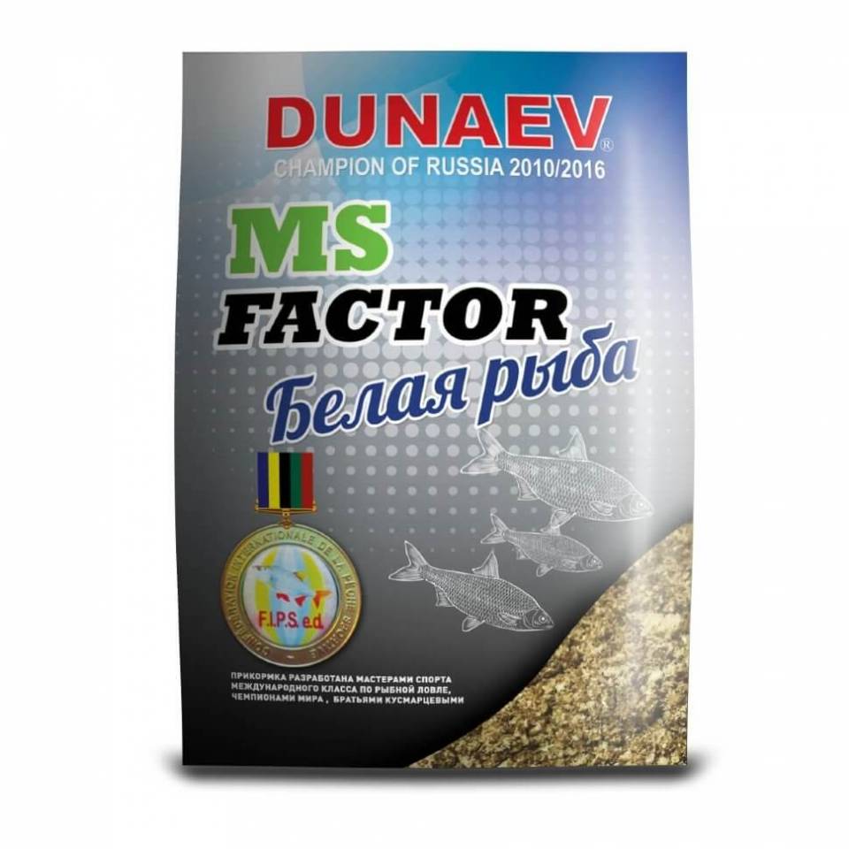 Прикормка DUNAEV MS Factor Белая рыба 1кг
