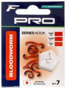 Крючки с поводком Flagman Pro Bloodworm Hooks №14