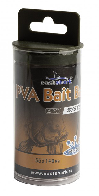 Пакет PVA East Shark PVA Bait Bag System 14х6,5см 25шт