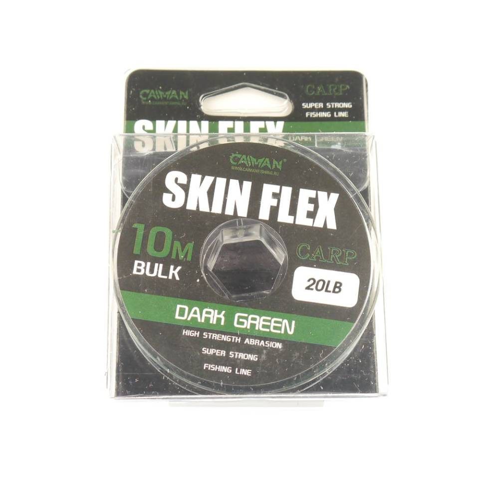 Поводковый материал Caiman Skin Flex в оплетке 25lb 10м