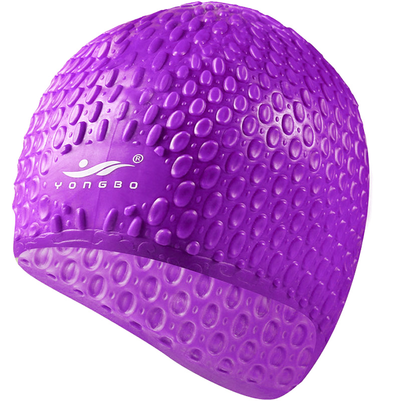 Шапочка для плавания Bubble Cap B31552 Силикон фиолетовая