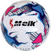 Мяч футбольный Meik 5 белый-розовый-голубой