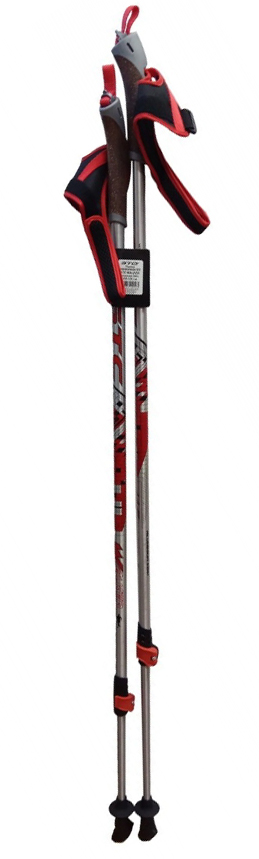 Палки треккинговые STC WALKER RED 100-135см