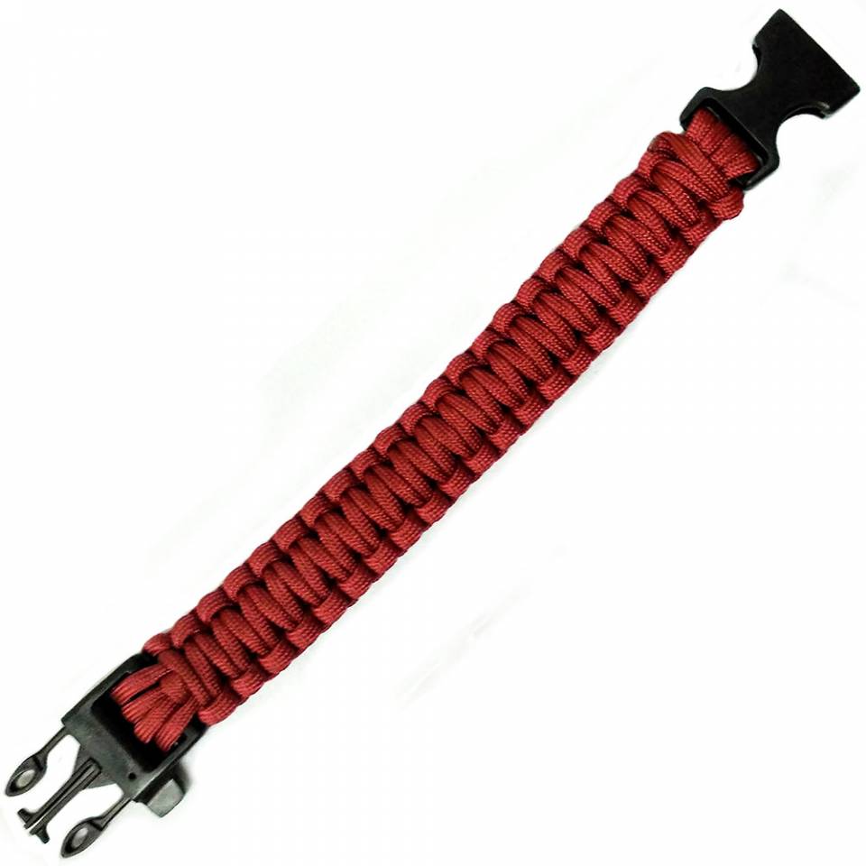 Браслет выживания из Паракорда со свистком