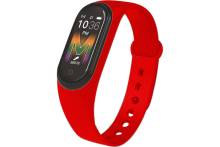 Фитнес часы Energy EM-007S красный браслет