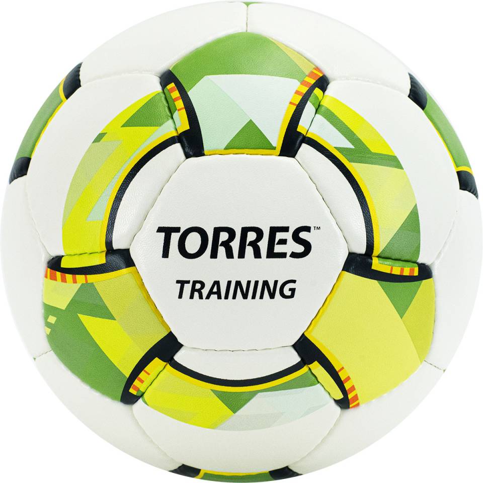 Мяч футбольный Torres Training 5 белый-зеленый-серый