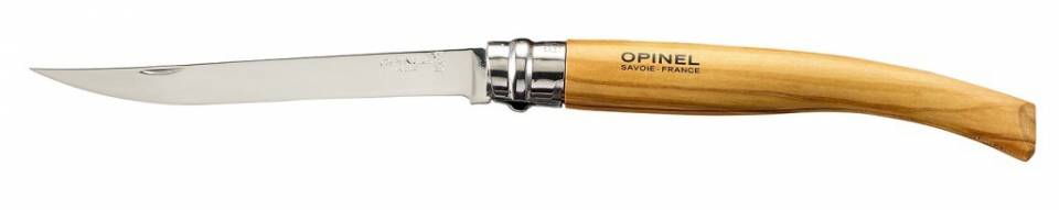 Нож складной филейный Opinel №12 VRI Folding Slim Olivewood