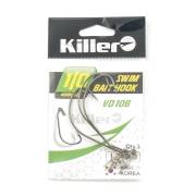 Крючки офсетные Killer Swim bait hook VD 106