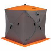 Палатка зимняя Helios куб 1,5х1,5х1,7м Orange lumi/gray