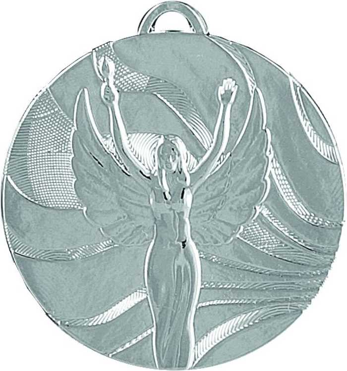 Медаль 50 мм Ника серебро