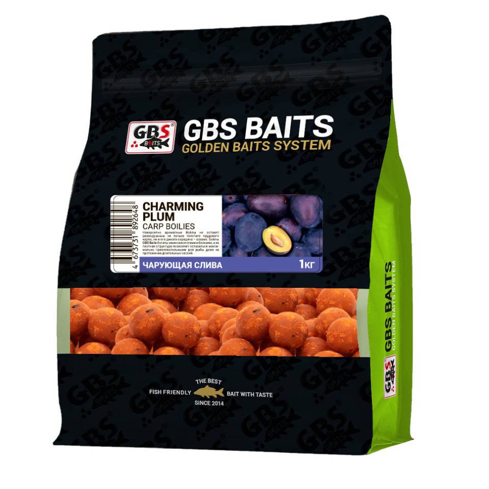 Бойлы тонущие GBS Baits Charming Plum (Чарующая Слива) 20мм 1,0кг
