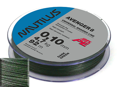 Шнур Nautilus Avenger 8 92м Green