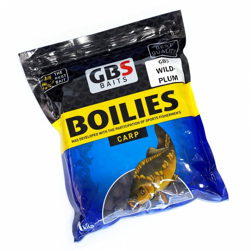 Бойлы тонущие GBS Baits Wild Plum (Дикая Слива) 20мм 3,0кг