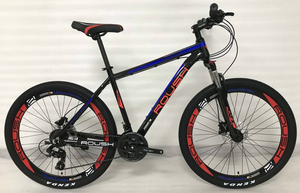 Велосипед Roush 27,5" HD210 Al Pro Black/Red/Blue
