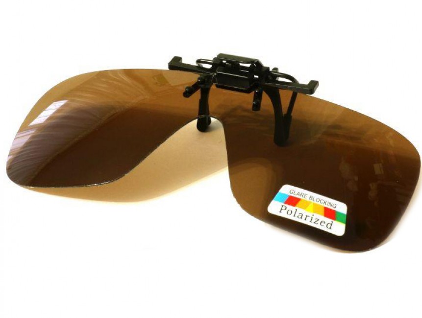 Накладка Kosadaka поляризационная на очки коричневая