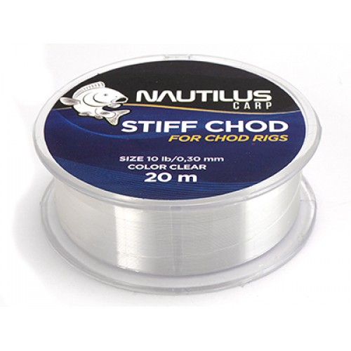 Поводковый материал Nautilus Stiff Chod 20м 20lb Clear