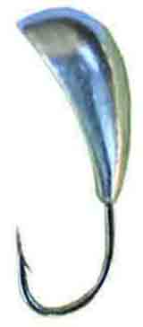 Мормышка вольфрамовая Salmo Уралка с отверстием, кембриком и лыской 5,5 мм Silver