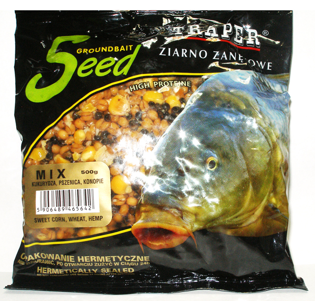 Перловка консервированная Traper Seed Hulled Barley Vanilla (ваниль) 500гр