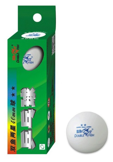 Шарик для настольного тенниса Double Fish 2star белый