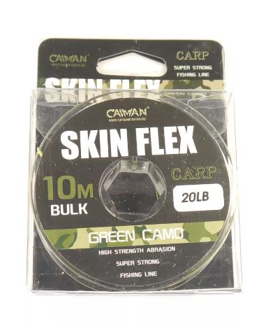Поводковый материал Caiman Skin Flex в оплетке 20lb 10м Camo