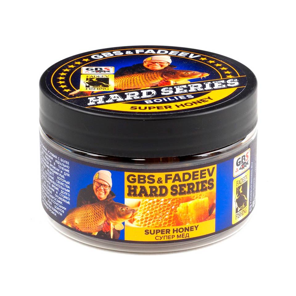 Бойлы вареные GBS & Fadeev hard series Super Honey 20мм 230гр