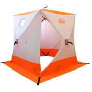 Палатка зимняя Следопыт куб 1,8 х1,8м белый-оранжевый