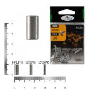 Трубка обжимная East Shark овальная 1,2х2,1х10мм