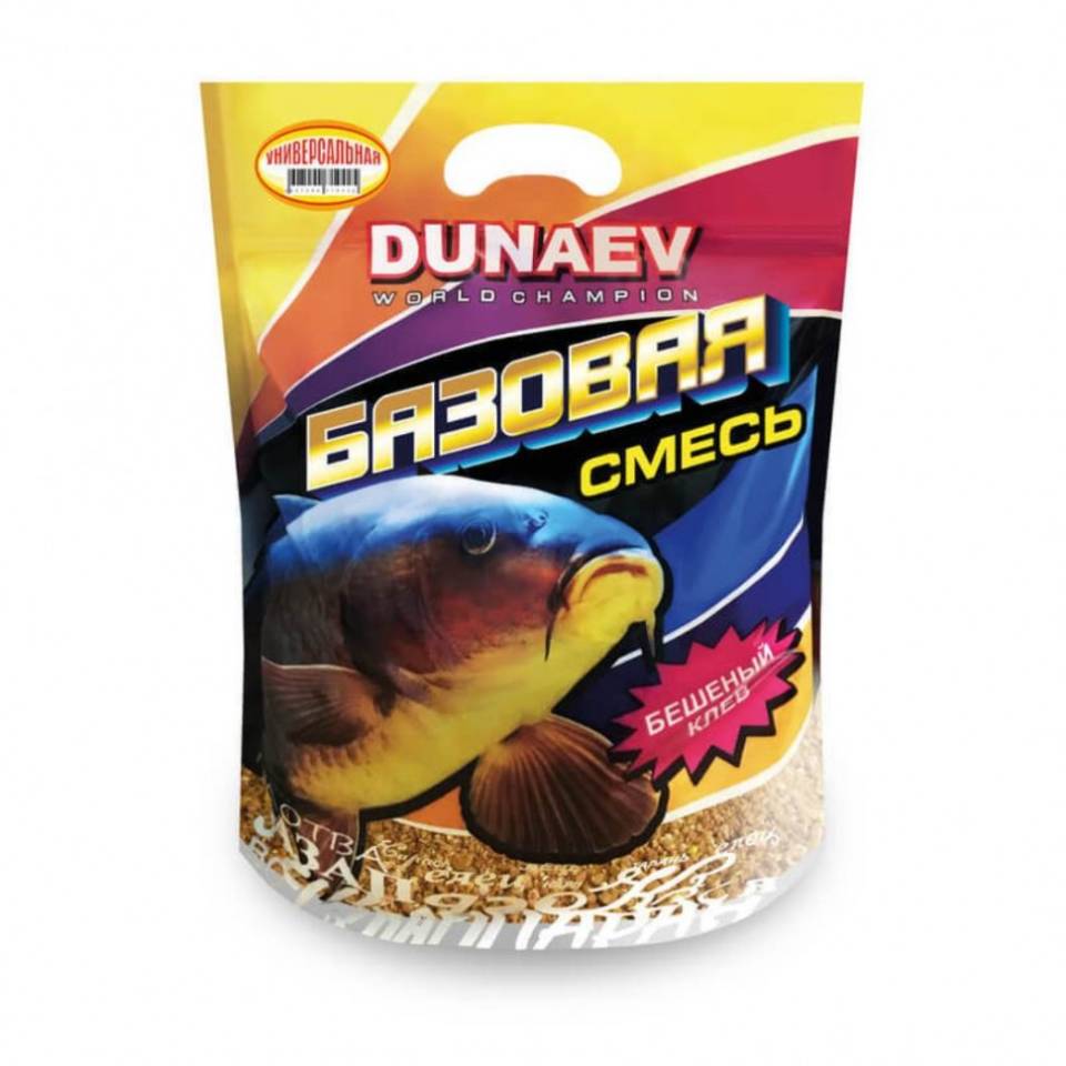 Прикормка DUNAEV Базовая смесь Универсальная 2,5 кг