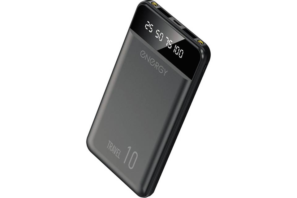 Внешний аккумулятор Energy Power Bank 10 000 Travel черный