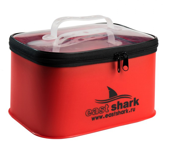 Комплект ведер для замеса прикормки East Shark 2 в 1 Красный
