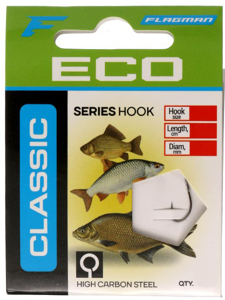 Крючки с поводком Flagman Classic Hooks To Nylon 1 №14