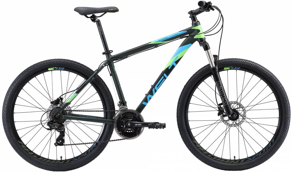Велосипед Welt Ridge 1.0 HD 27.5" Dark Green/Blue/Green 2020
