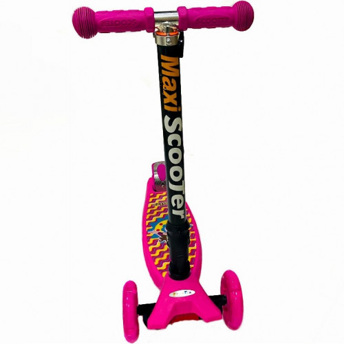 Самокат Трехколесный Maxi Принт Складной