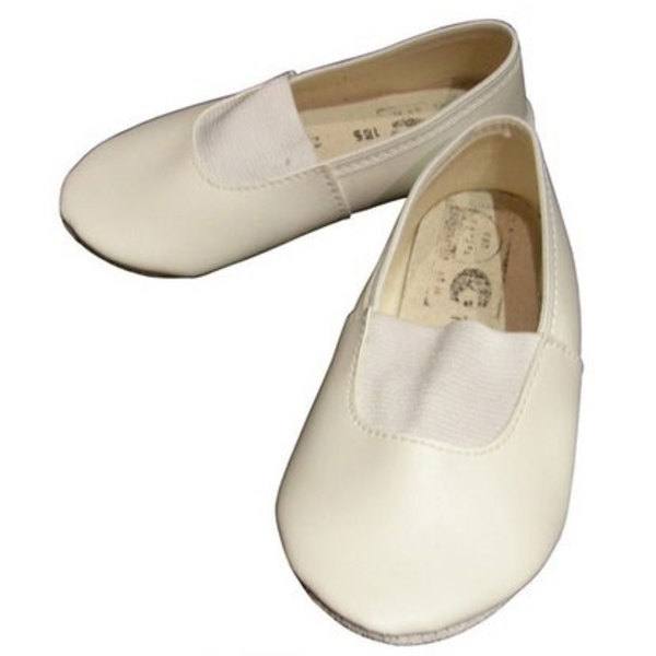 Чешки белые синтетическая кожа