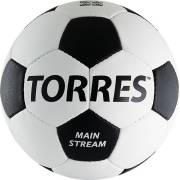 Мяч футбольный Torres Main Stream №5 белый-черный