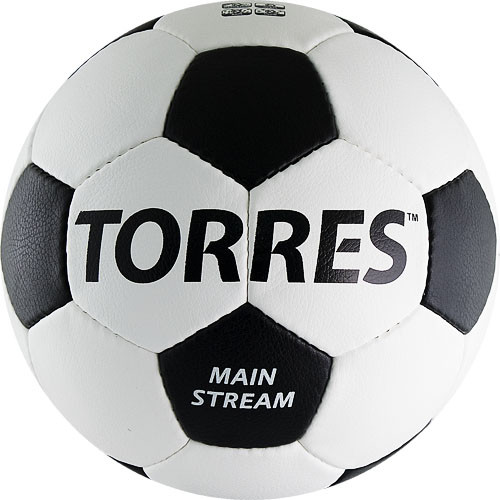 Мяч футбольный Torres Main Stream №5 белый-черный