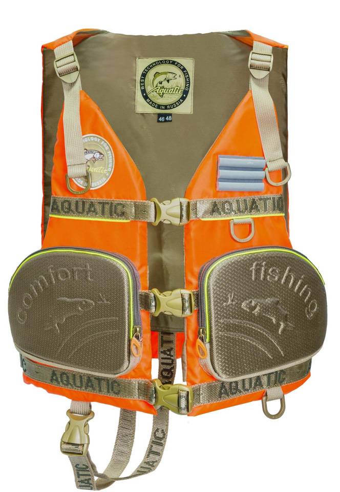 Жилет страховочный Aquatic оранжевый