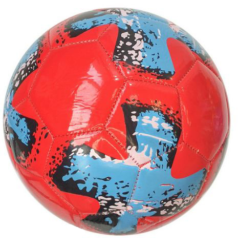 Мяч футбольный E33519-3 красный