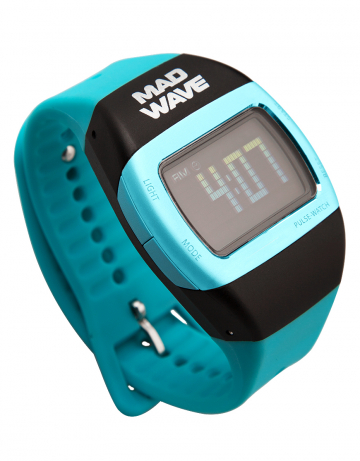 Часы- пульсометр Mad Wave PULSE-WATCH Turquoise-Black