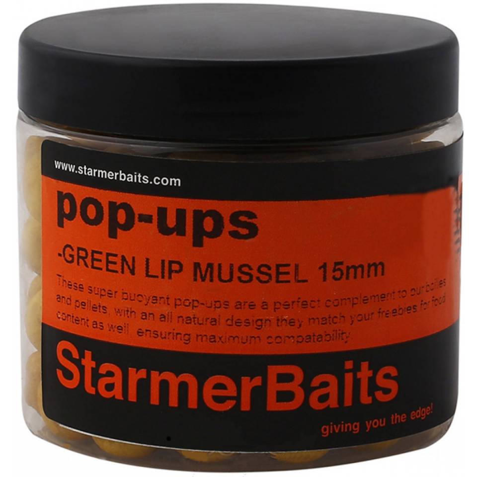 Бойлы плавающие Starmer Baits Pop-Ups Halibut & Tuna 15мм 55гр