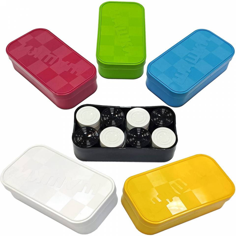 Шашки пластмассовые коробка зеленая