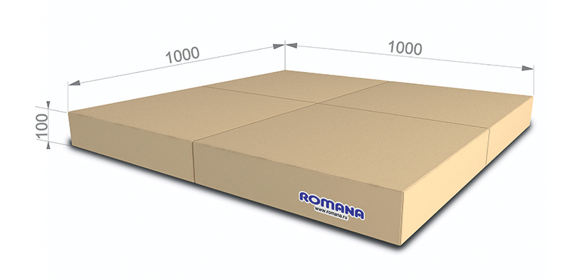 Мат Romana складной 1000х1000х100 мм